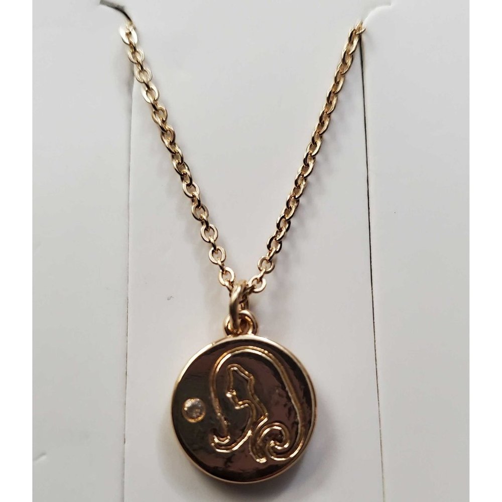 🎄3 for $20🎄 NWOT 18" Virgo Constellation  Necklace, Gold-Tone